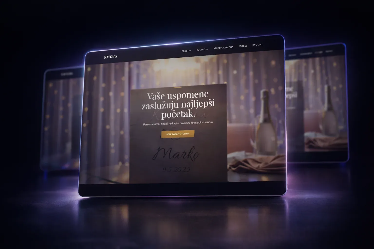 Gifts by KM – landing page and development for a gift shop