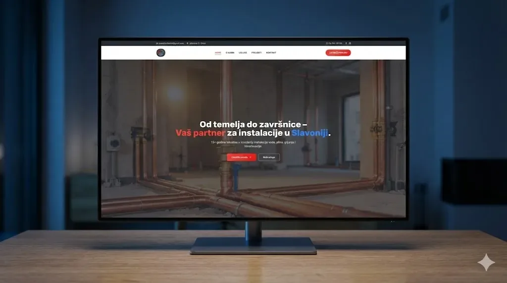 Blažević Instalacije – web design and development for a plumbing business