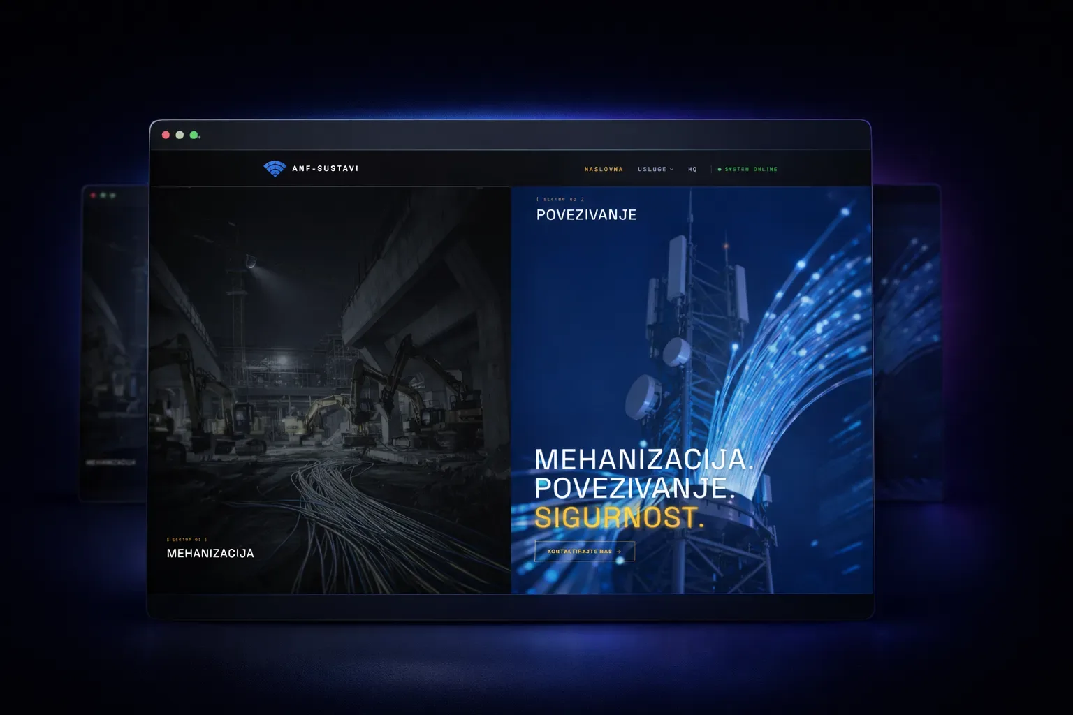ANF Antenski Sustavi – web design and development for an antenna systems company