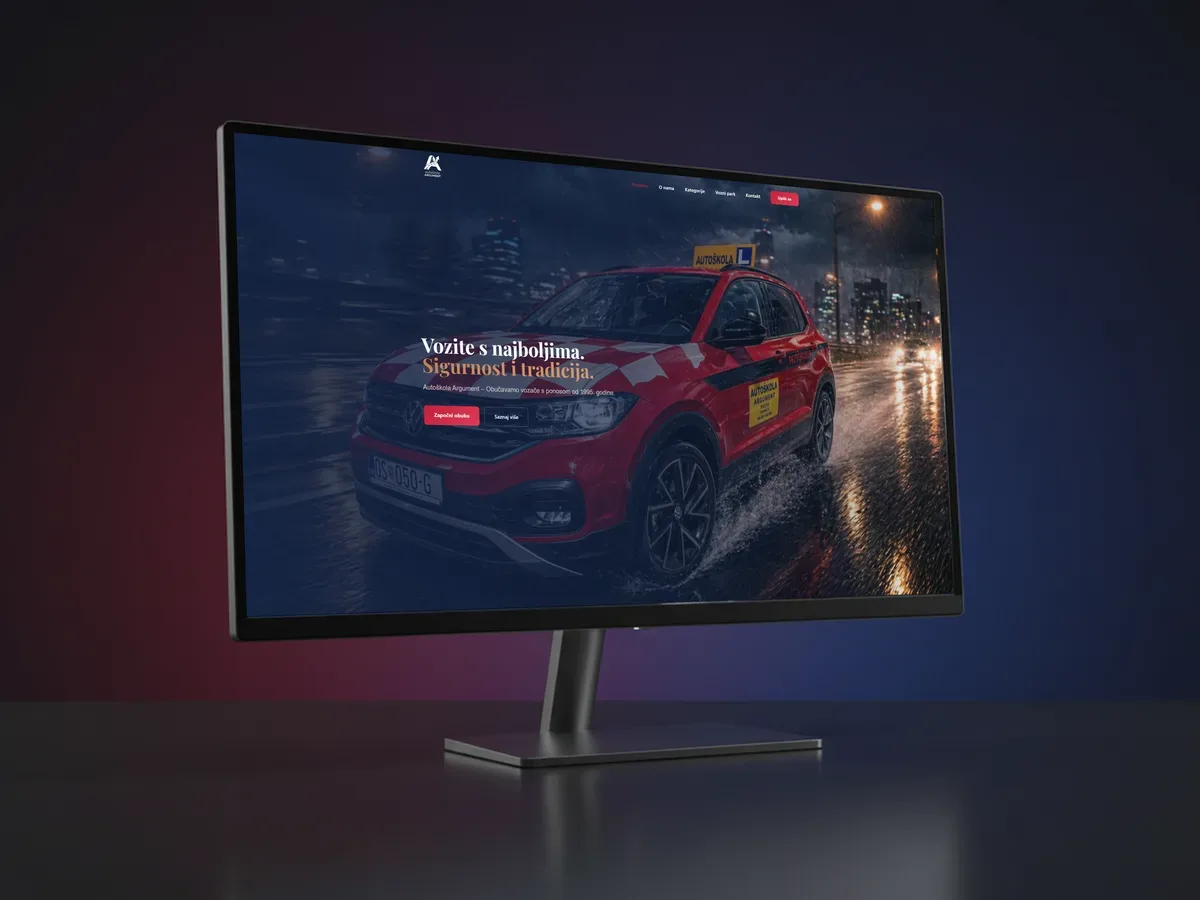 Autoškola Argument – web development and brand refresh for a driving school